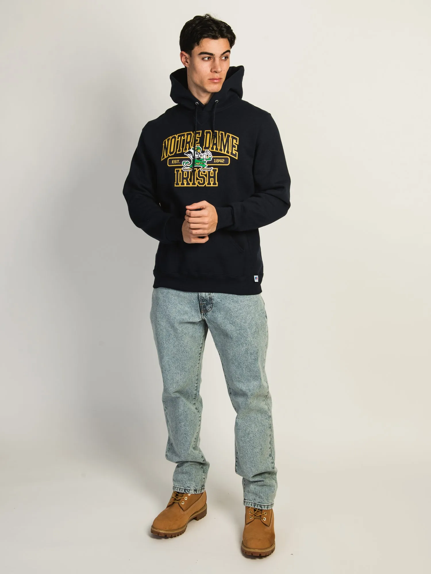 VARSITY NOTRE DAME PULLOVER HOODIE - NAVY