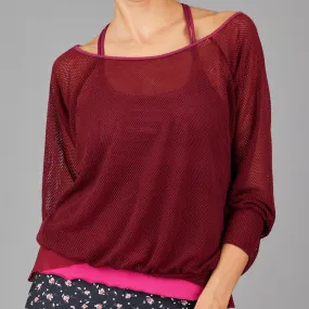 Vespa Blouson Pullover (burgundy net)