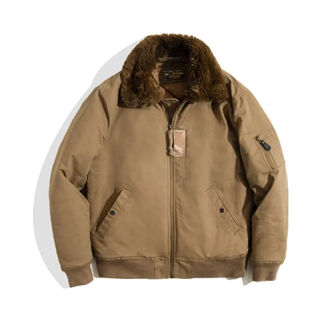 WINTER B15 FALL PADDED FLEECE COLLAR JACKET