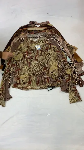 Y2K Vintage Brown Blouse - Long Sleeve, Casual-Chic Style (GRV-11-227)